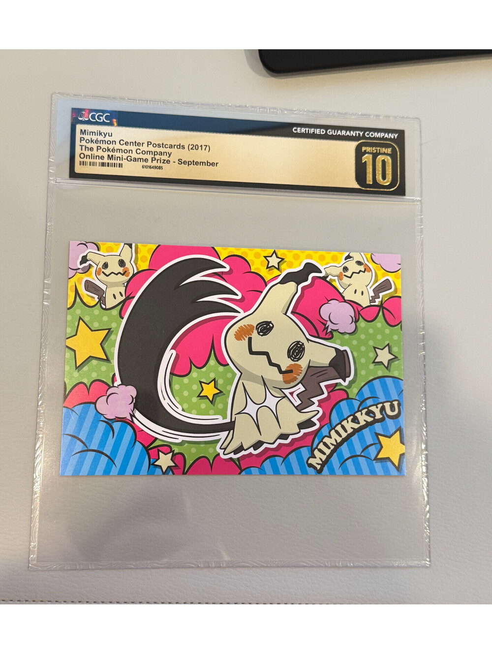 Mimikyu Pokémon Center Postcard 2017 CGC Pristine 10